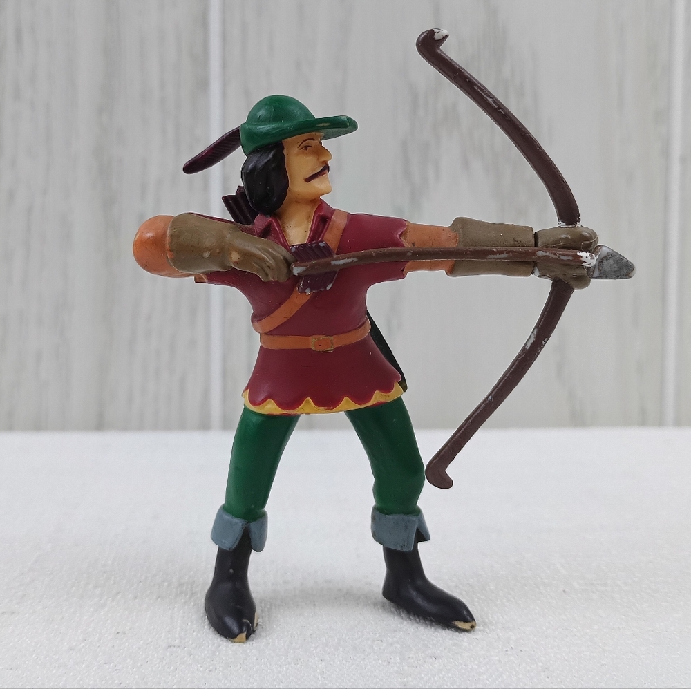 Vintage 2000 PaPo Robin Hood Archer Plastic Figure Toy Mythical Fantasy